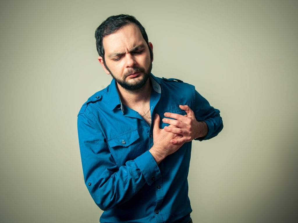 Sinal de Infarto em Homem